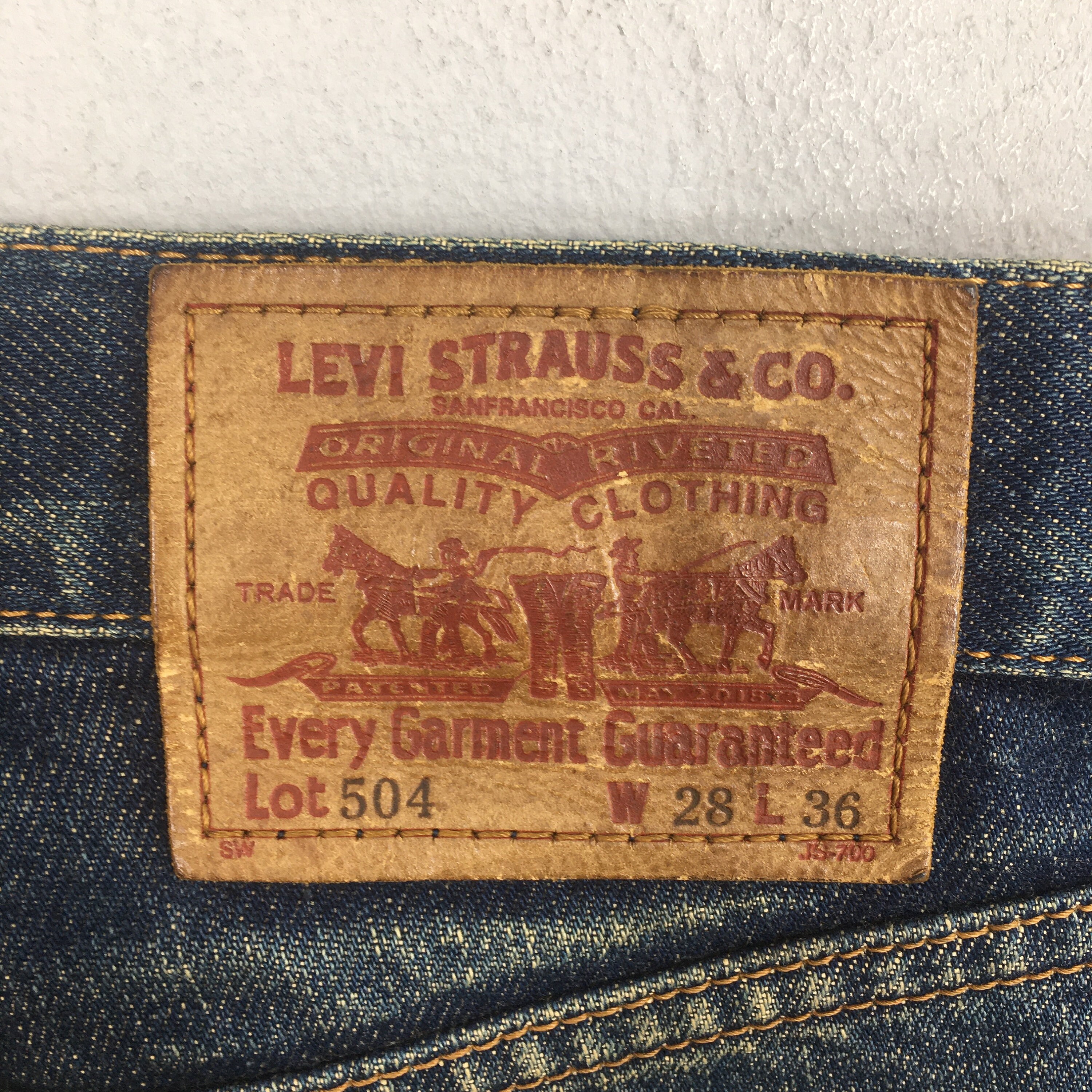 Size 28x32.5 Vintage Levi's 504 Big E LVC Selvedge Jeans Size 28x32.5 Vintage Levi's 504 Big E LVC Selvedge Jeans