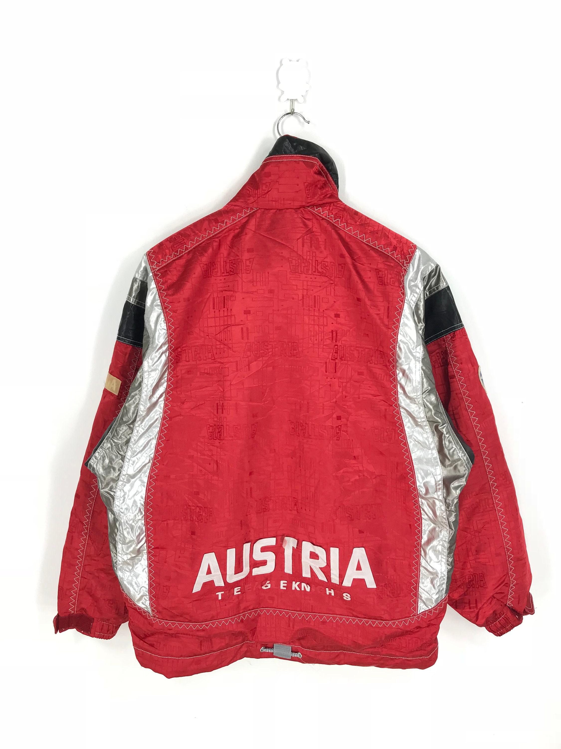 Austria Jacket Ski Wear Red Large Vintage Thinsulate Skiing Etsy
