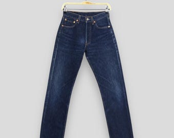Size 26x30.5 Vintage Y2K Levi's 501 Blue Jeans Levi's Straight Leg Jeans Levi's 501 Button Fly High Rise Denim Levi's Women's Mom Jeans W26