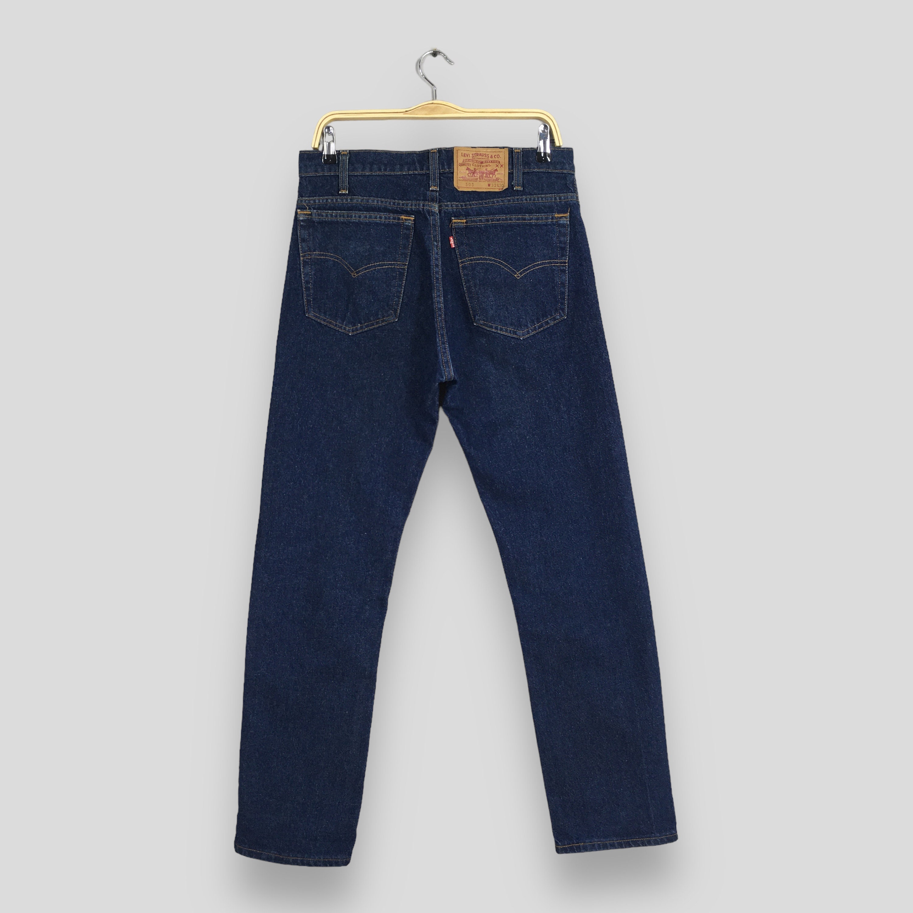 Size 31x30 Vintage Levi's 505 0216 Light Wash Zipper Jeans 1990s