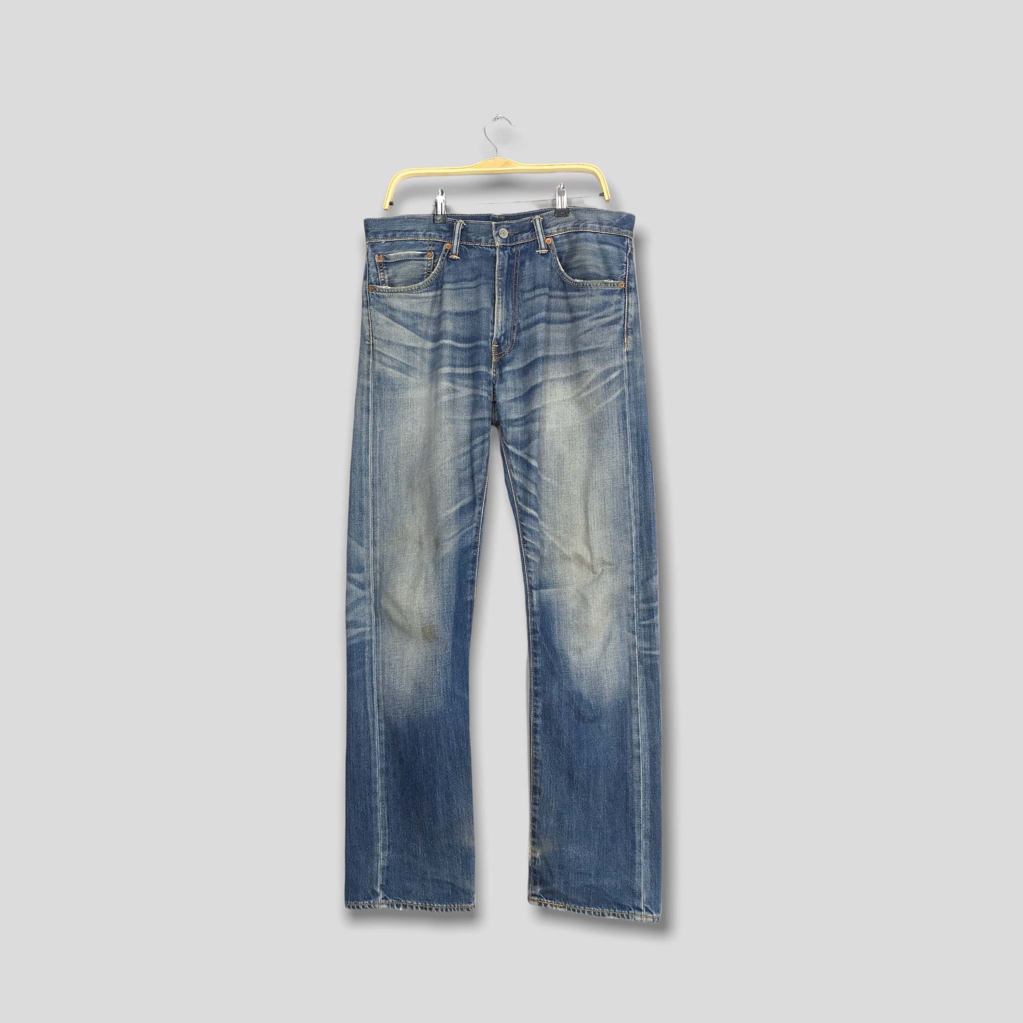 Size 34x34 Vintage Levi's 505 Regular Fit Jeans Faded - Etsy