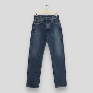 Size 27x33.5 Vintage Levi&#39;s 551Z LVC Big E Selvedge Jeans Ripped Denim 1990 Levis Faded Dirty Jeans Distressed Denim Levis Redline Jeans W27