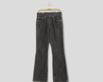 00s Levi's black flared denim Y2K 日本製 00s archive black flare denim y2k モード v系 - メルカリ