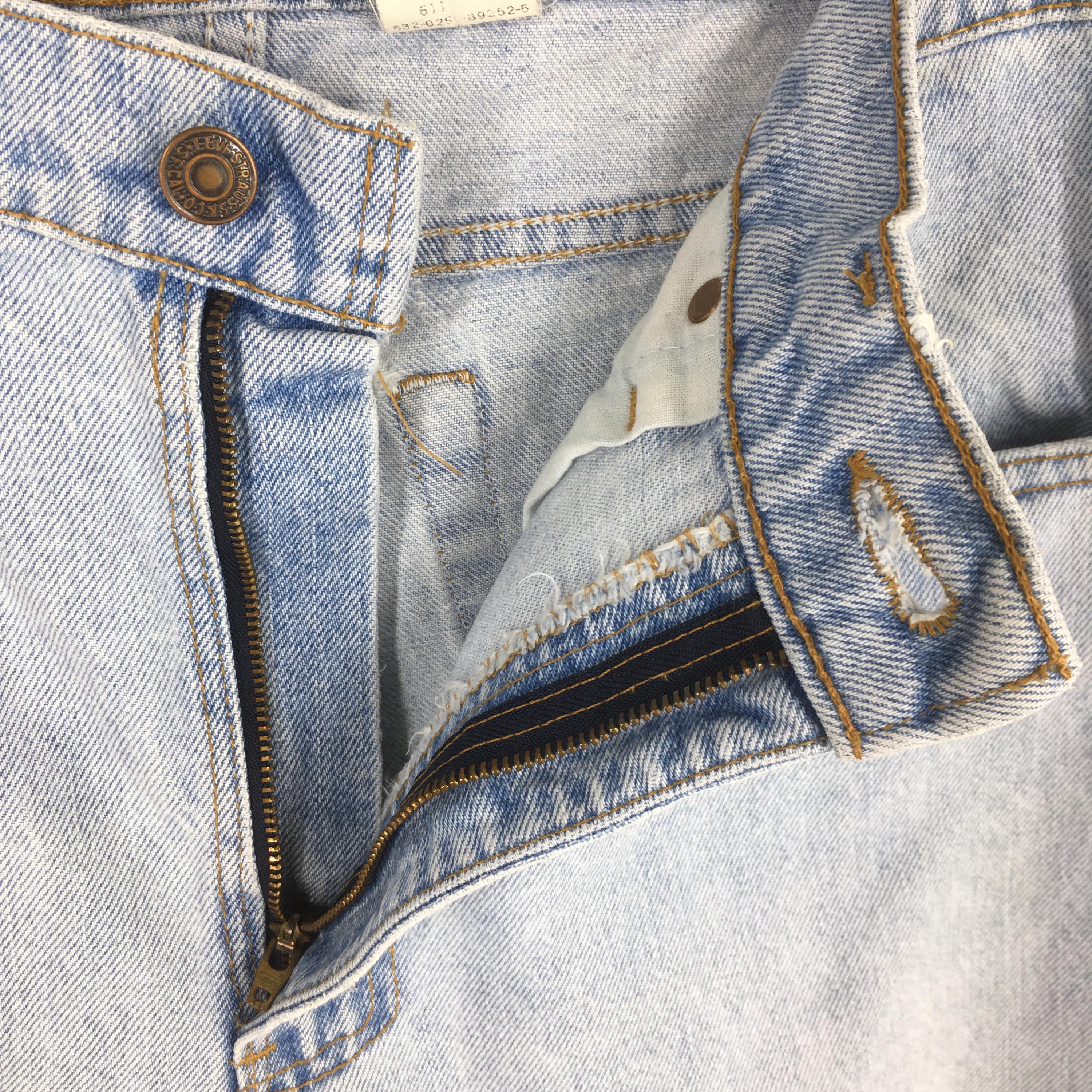 Rozmiar 32x34 Vintage 90s Levi's 505 Faded Blue Jeans Stone