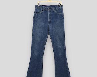 W32 L30 Levis 517 Bootcut Vintage Dark Faded Blue 517s Made in 90s