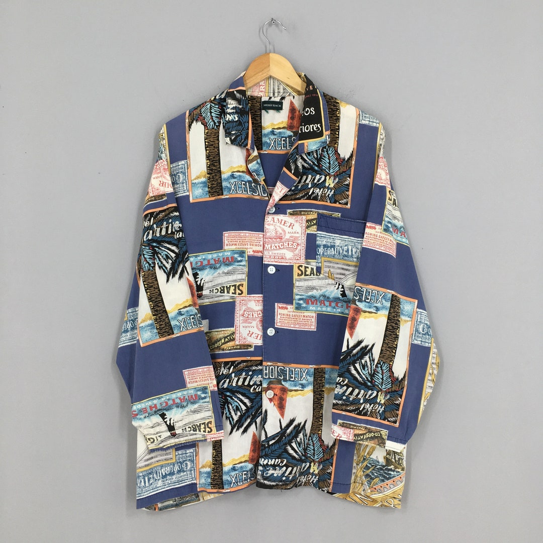 Vintage Aloha Hawaiian Island Wear Shirt Xlarge 1980s Coconut - Etsy