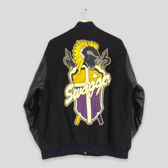 Vintage Swagger Japan Hip Hop Varsity Wool Jacket Xlarge 90s