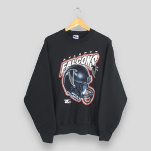 Vintage Atlanta Falcons Rugby NFL Sweatshirt Large Atlanta Falcons Printed Crewneck Falcons National Football Jumper Falcons Sweater Size L