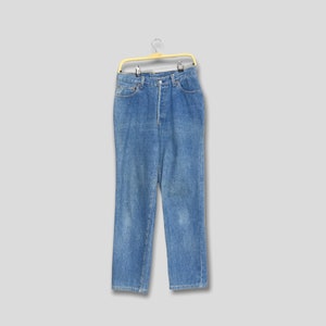 Vintage 1980er Jahre Levi&#39;s 501 Faded Blue Jeans 90er Jahre Levi&#39;s 501 Light Washed Gerades Bein Levi&#39;s 501 Boyfriend Levi&#39;s Boyfriend Mom Jeans 28x28