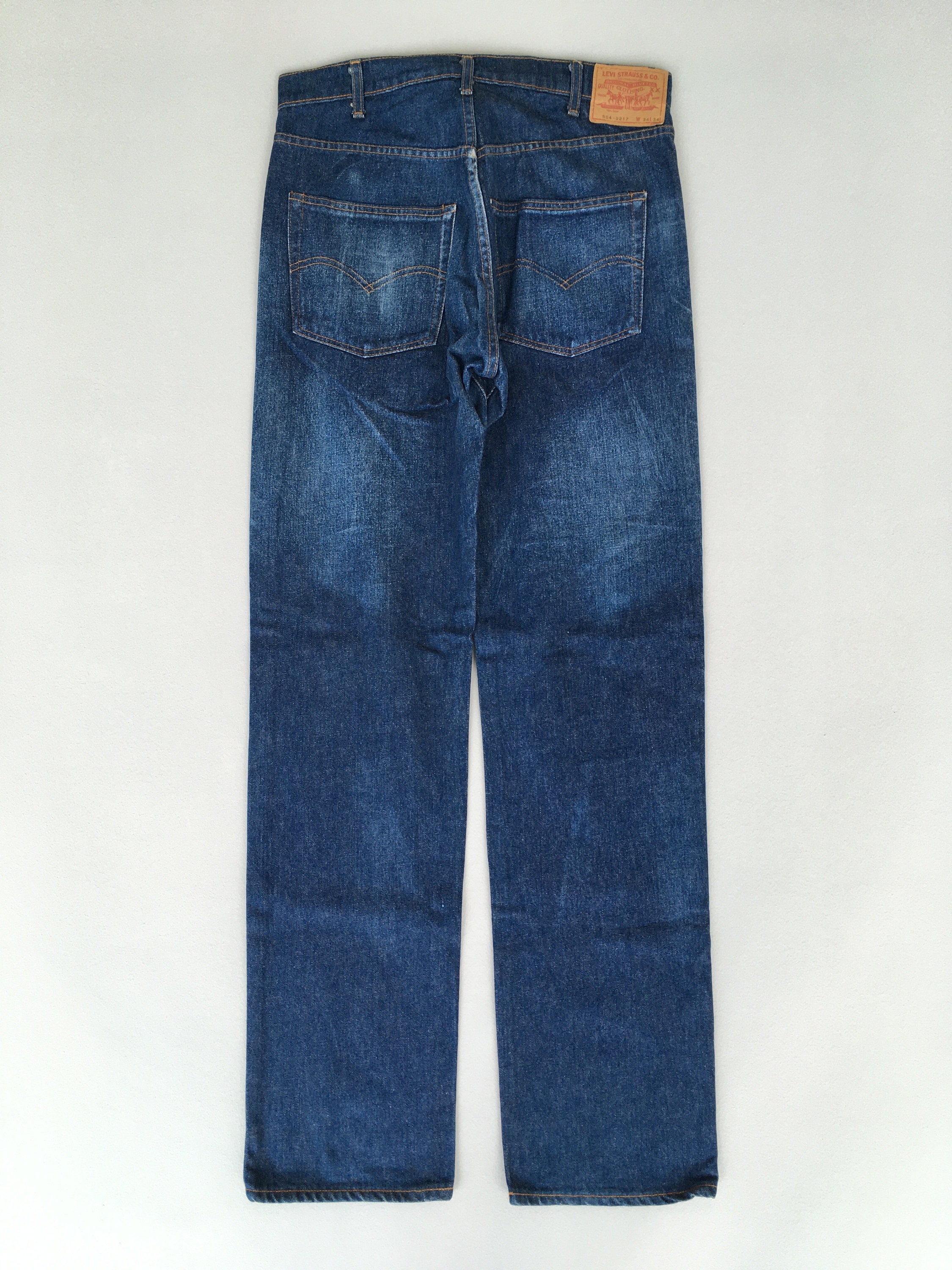Size 32x33.5 Vintage Levi's 504 Medium Wash Jeans Levis 1990s