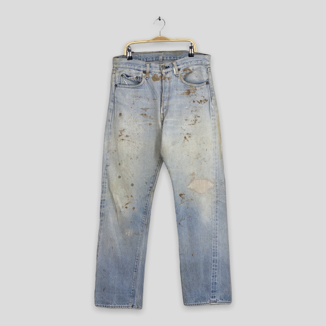 Size 30x30 Vintage 1970s Levis 501 Selvedge Jeans Levi's