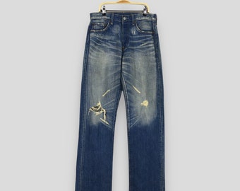 Vaqueros Levi's 501 vintage de los 90: azul desteñido, corte recto, talla W30