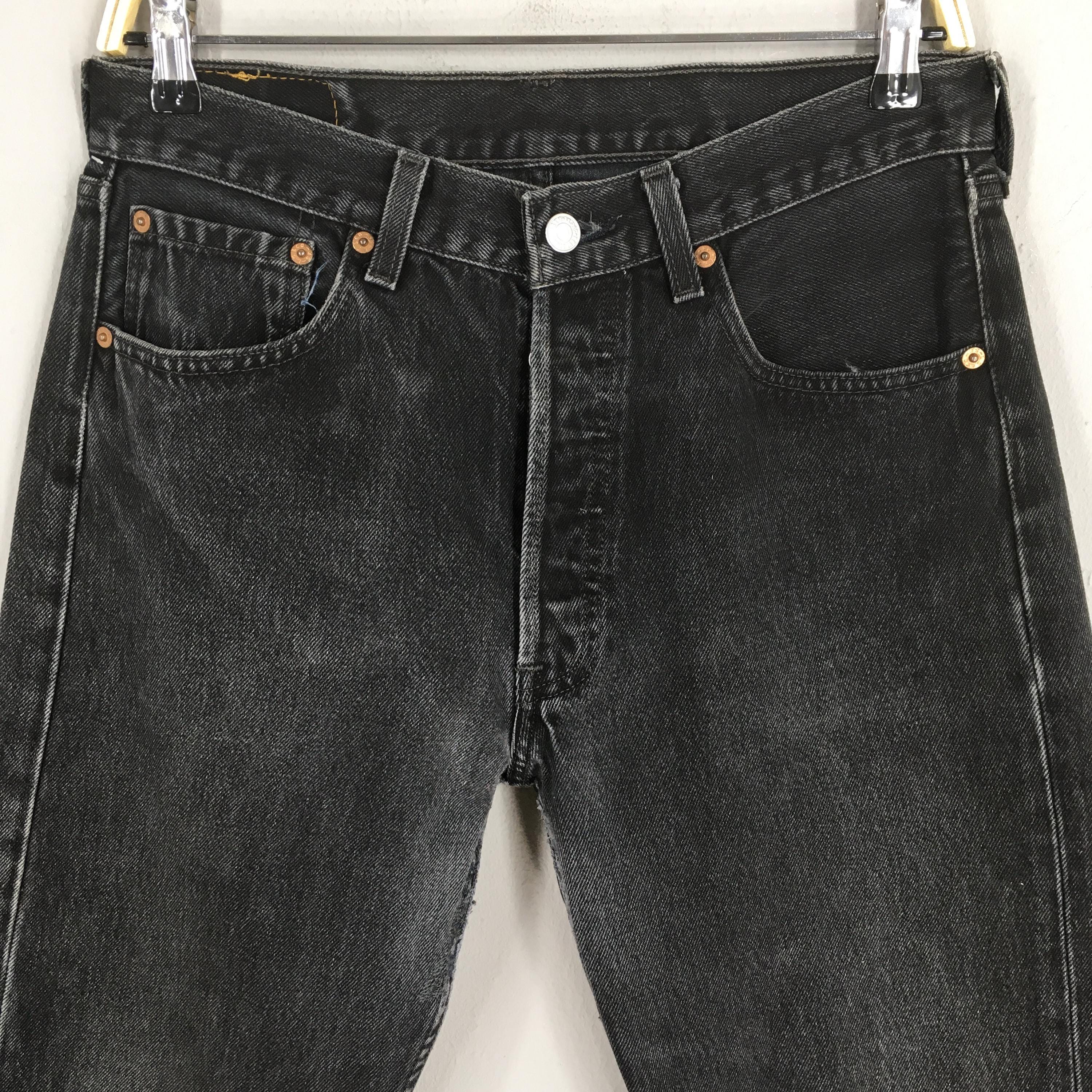 Size 29x29 Vintage 90s Levi's 501 Black Jeans Levi's Straight Leg