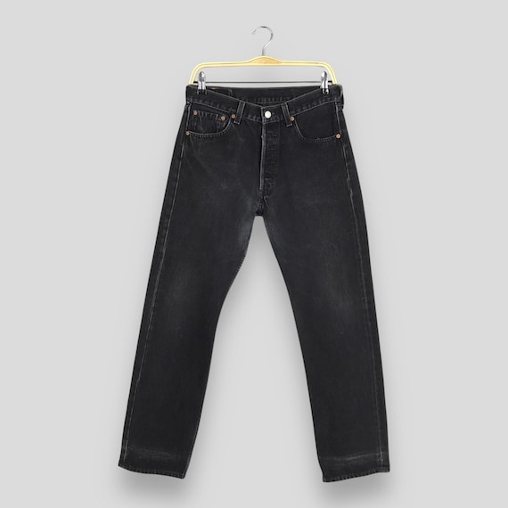 Size 29x29 Vintage 90s Levi's 501 Black Jeans Levi's Straight Leg