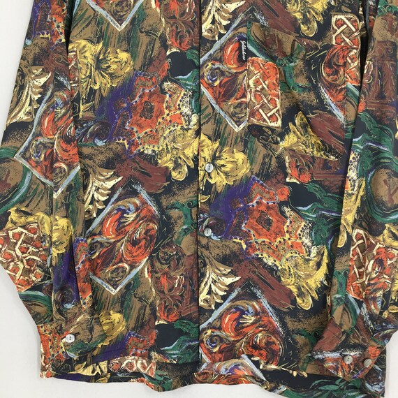 Vintage Baroque Renaissance Shirt Medium 1990s Ab… - image 3