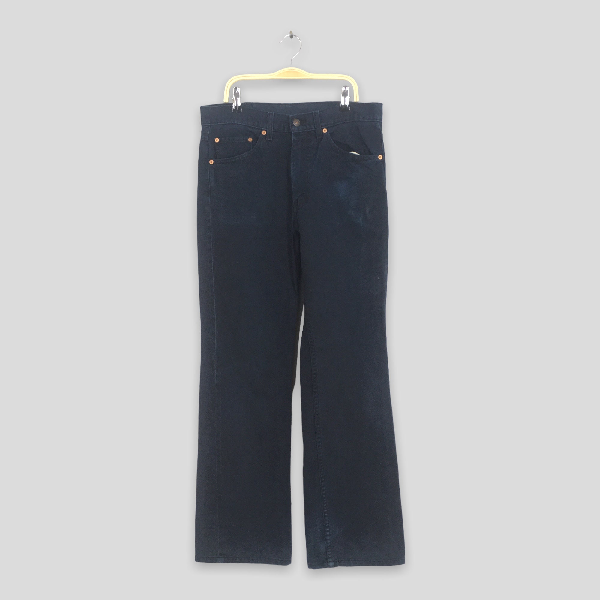 Size 31x30 Vintage 90s Levi's 517 Flared Jeans Levis Black Bootcut