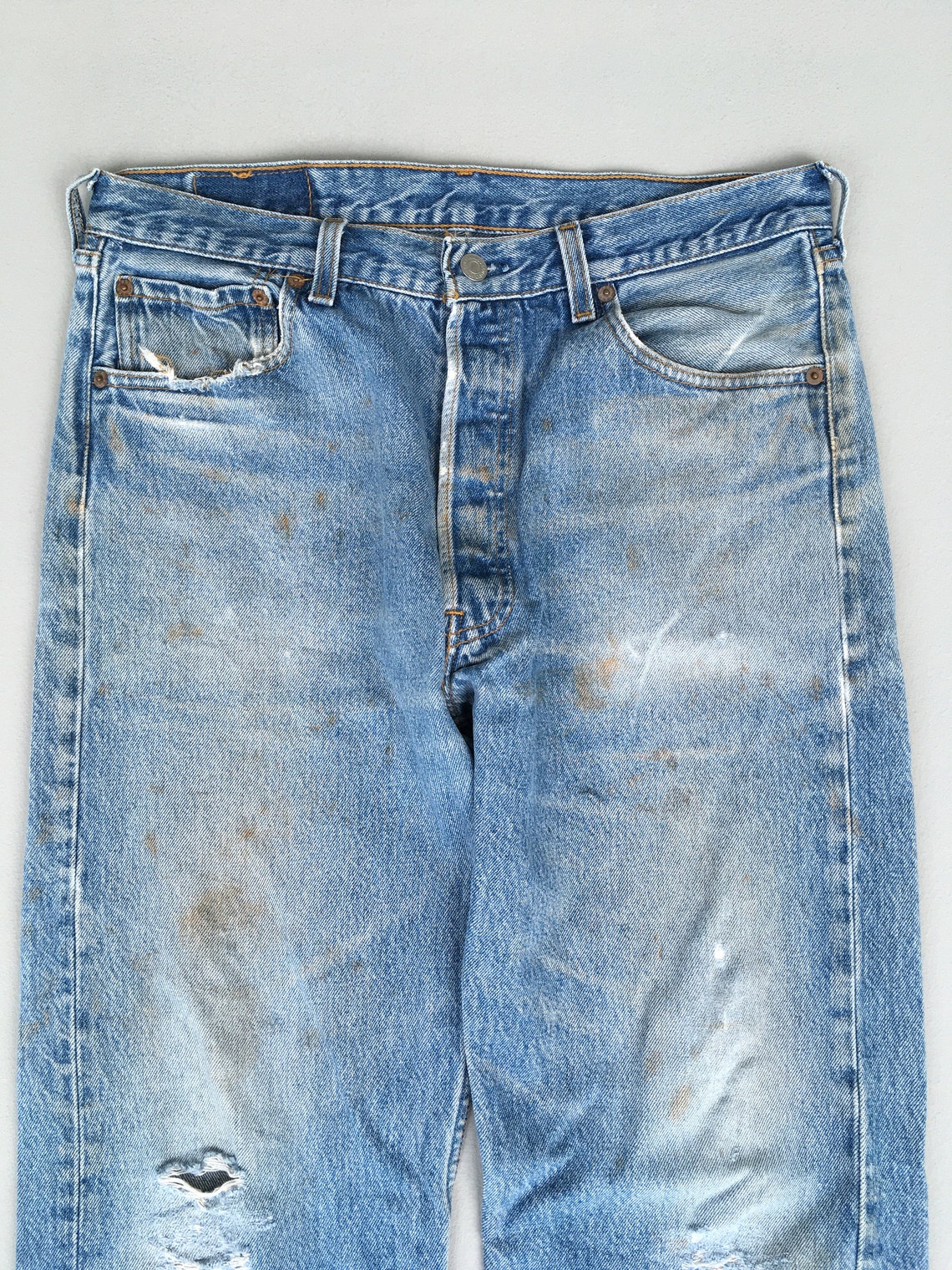 Size 32x30 Vintage Levis 501 Dirty Jeans Blue Faded Levi's | Etsy
