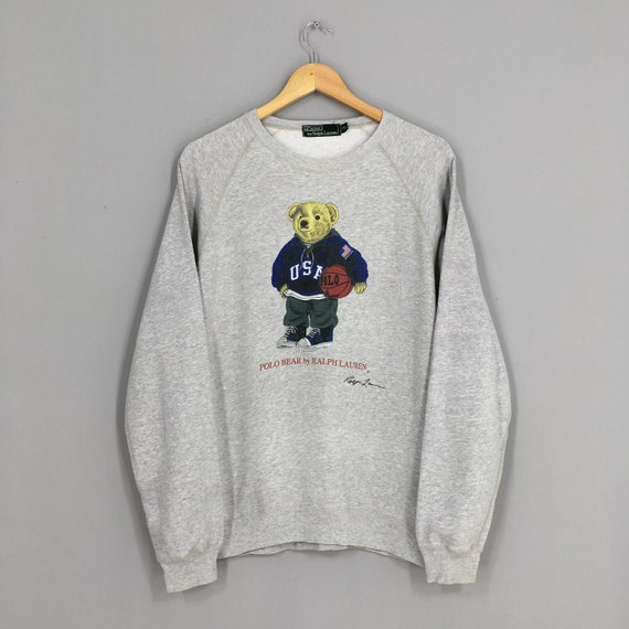 Vintage Polo Ralph Lauren Pullover Sweatshirt Gray