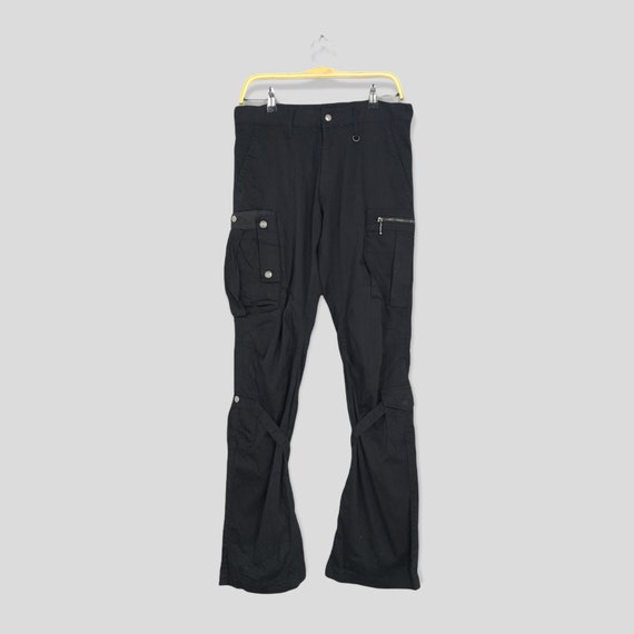 Size 31x33 Semantic Design Cargo Pants Black Bondage Pants