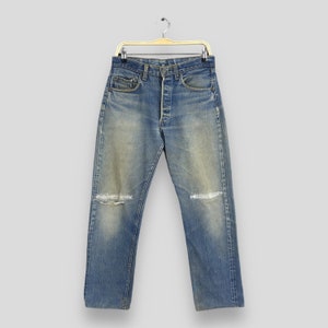 Size 31x28.5 Vintage 70s Levi&#39;s 501 Selvedge Stonewash Jeans 80s Levi&#39;s Faded Dirty Denim Levi&#39;s Distressed Jeans Levi&#39;s Redline Jeans W31