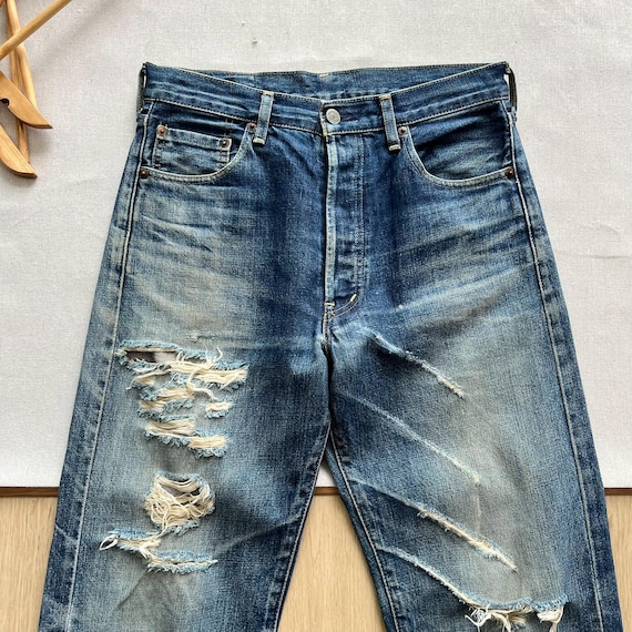 Size 29x29 Vintage 1990s Levi's 503B LVC Japan Big E … - Gem