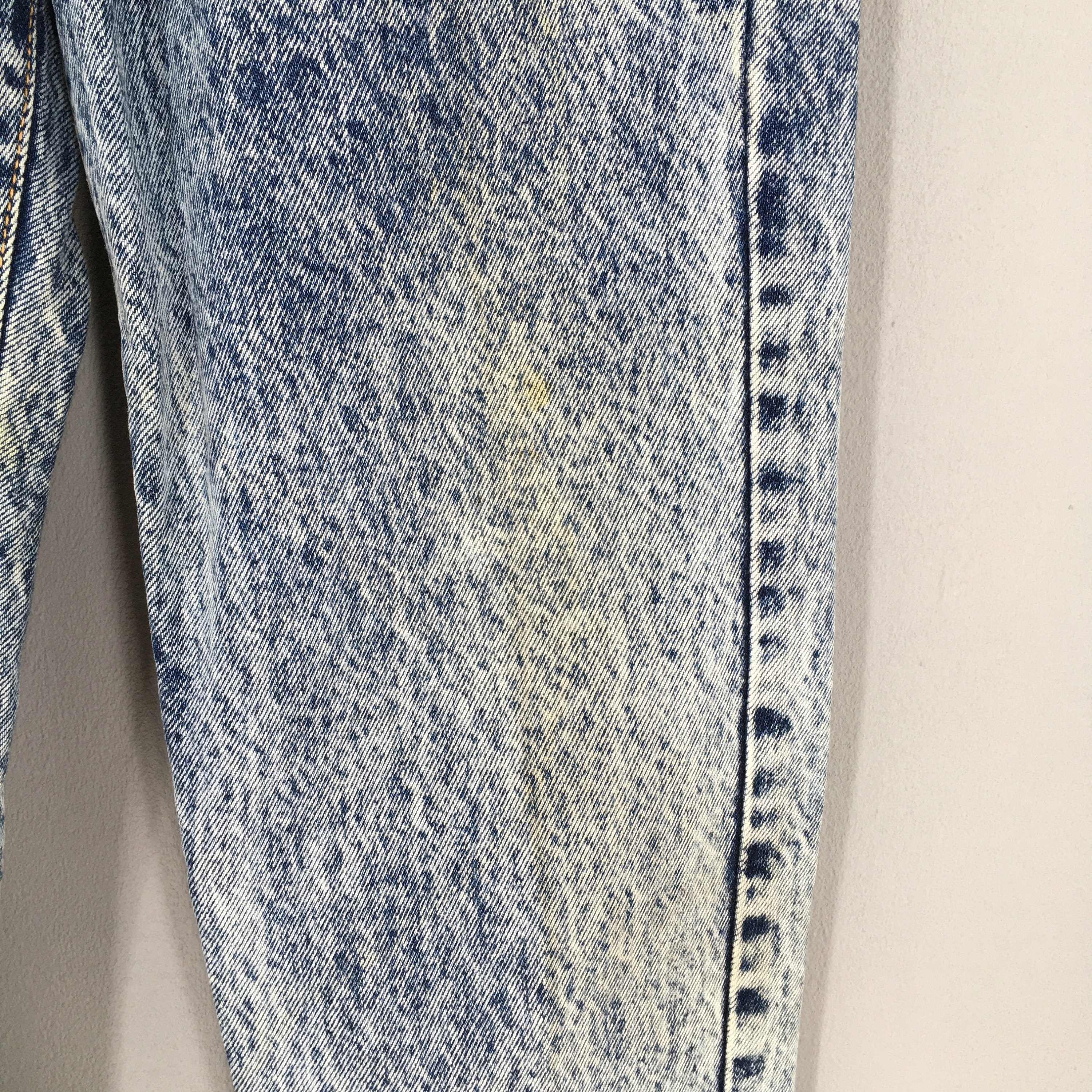 Size 30x27 Vintage 90s Edwin Faded Blue Jeans Stone Washed