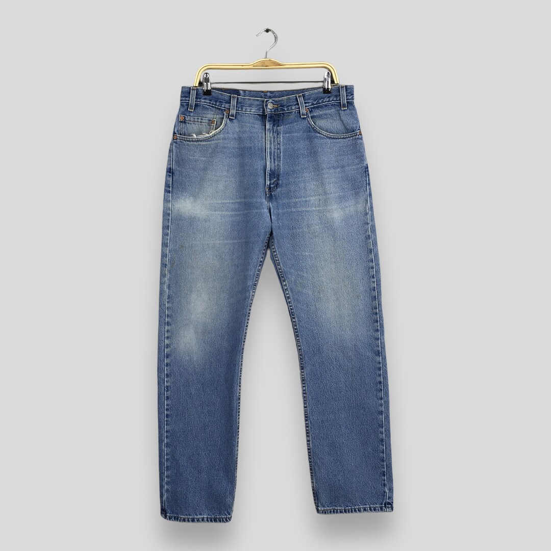 Size 33x30 Vintage Levi's 505 Light Wash Zipper Jeans 1990s Levi's