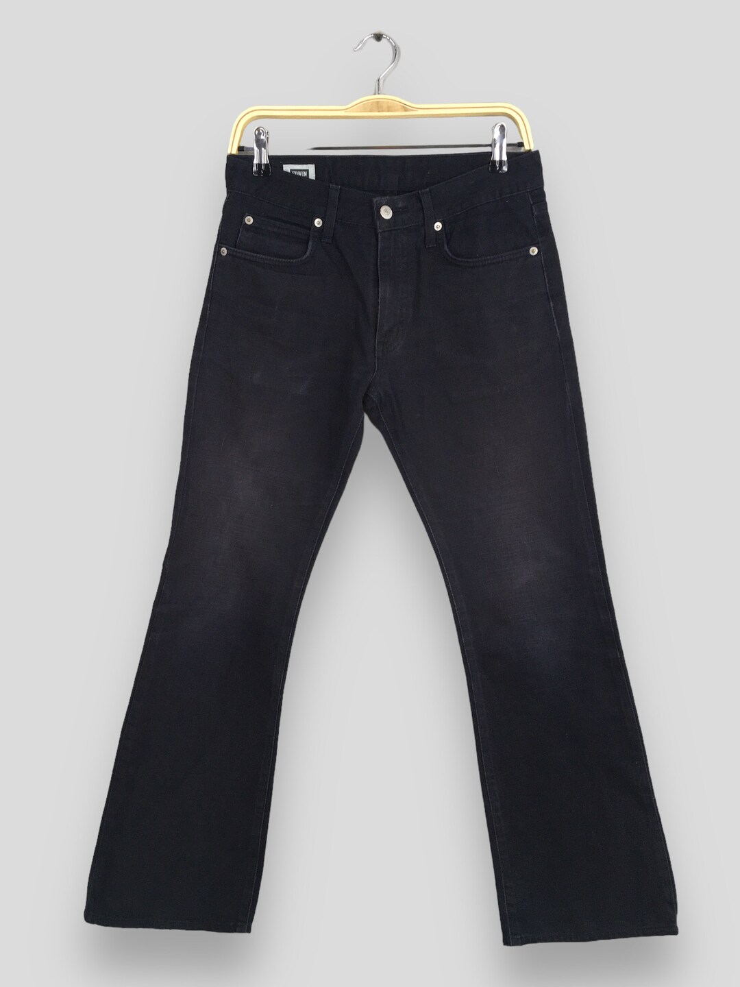 Size 28x28 Vintage Y2K Edwin E Function Japan Black Bootcut Denim
