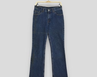 Talla 28X30.5 Vaqueros acampanados Levi's 517 descoloridos con lavado a la piedra, corte acampanado, años 90, vaqueros acampanados Levi's Mom, vaqueros acampanados Levi's Hi Flare W28