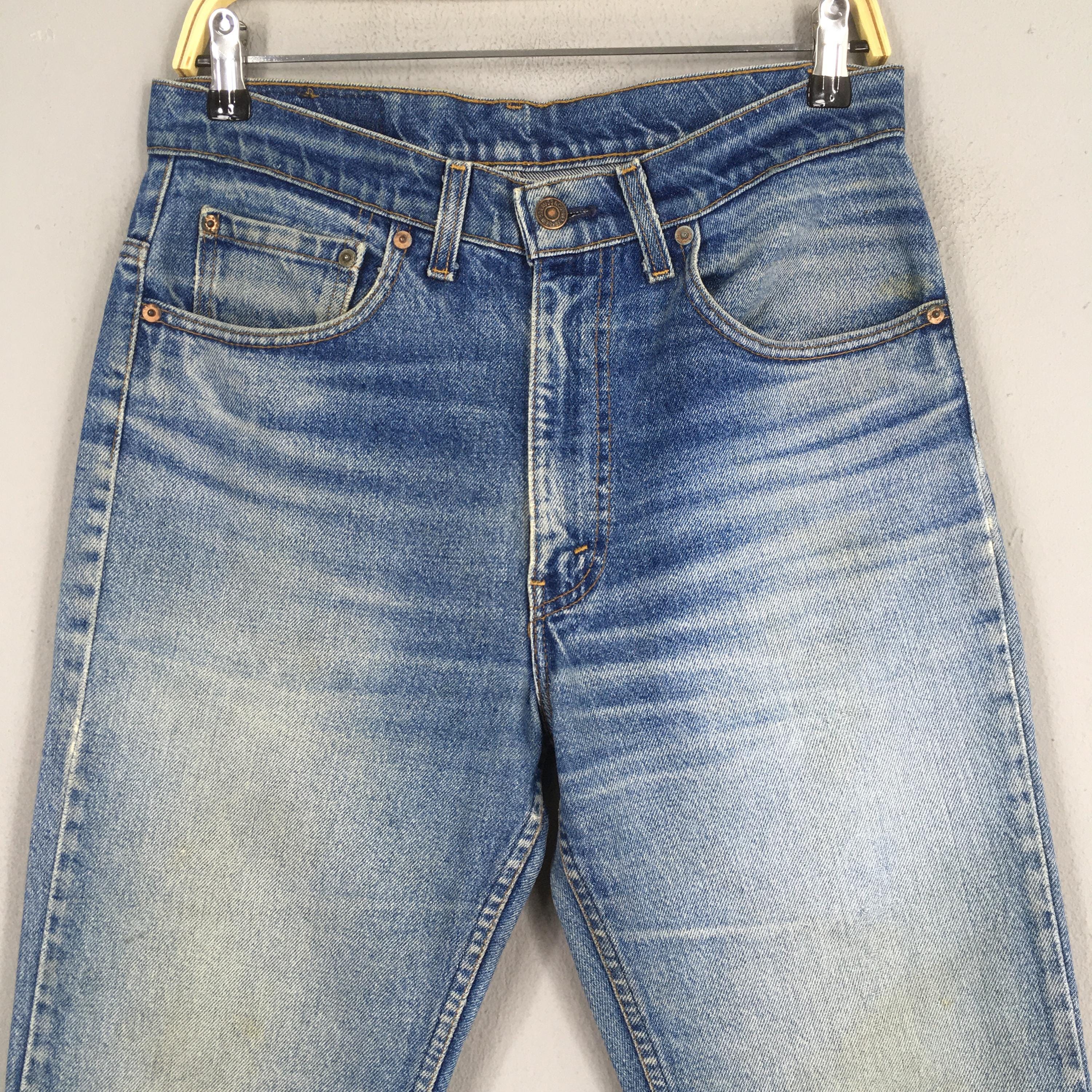 Vintage 90s Levi's 517 Bootcut Jeans: Stonewash Distressed Denim