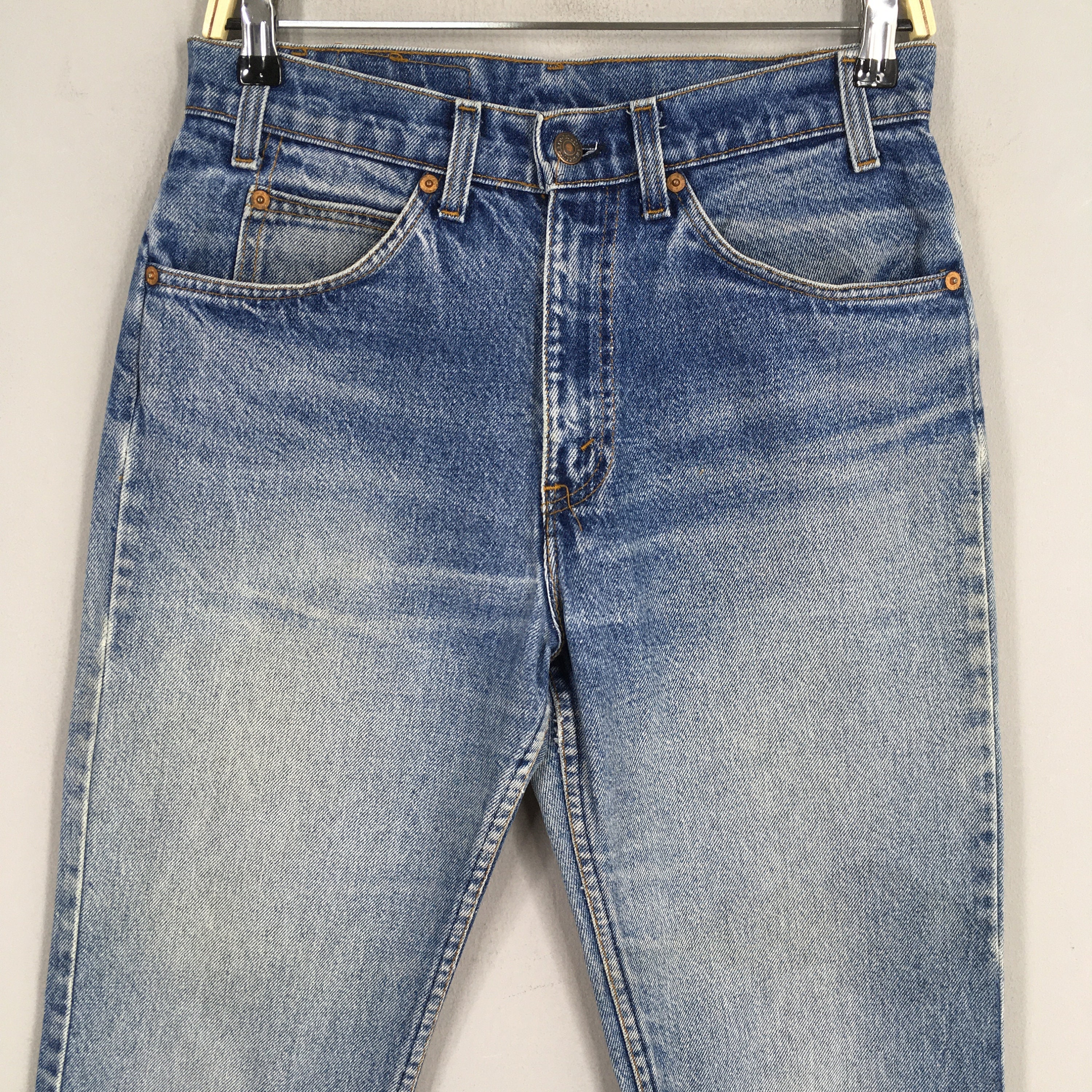 Size 29x32.5 Vintage Levi's 509 0217 Light Wash Zipper Jeans