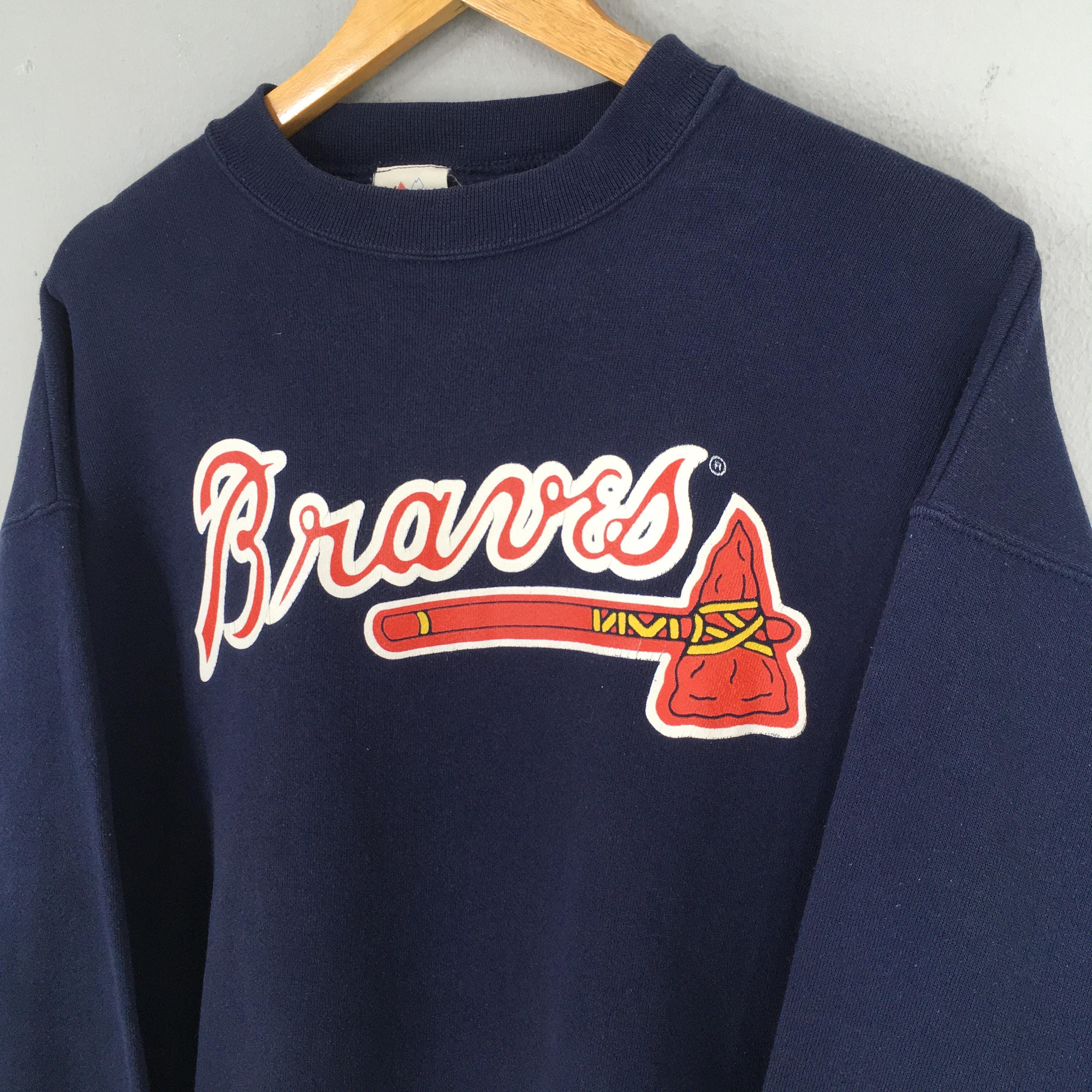 Vintage Atlanta Braves MLB Sweatshirt Large Atlanta Braves