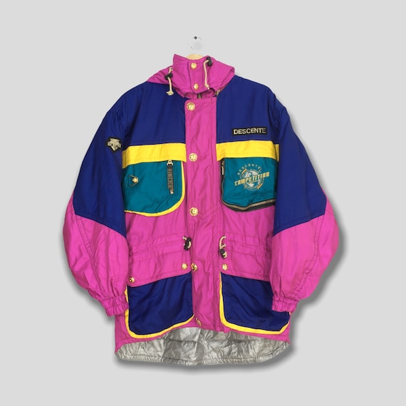 Vintage 90s Descente Japan Winter Bomber Parka Jacket Medium Vintage 90s Descente Japan Winter Bomber Parka Jacket Medium