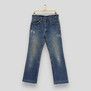 Size 32x28 Vintage 1990s Levis 517 Bootcut Flared Jeans Levi&#39;s Orange Tab Wide Leg Stonewash Jeans Levi&#39;s Distressed Denim Release Hem W30