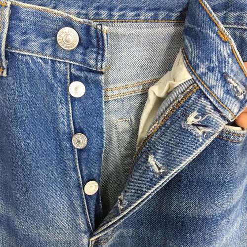 Size 28x32 shops Vintage Levi's 501 Blue Faded Dirty Jeans Acid Stone Washed Denim 90s Levi's Distressed Denim Levis 501 Button Fly Jeans W28