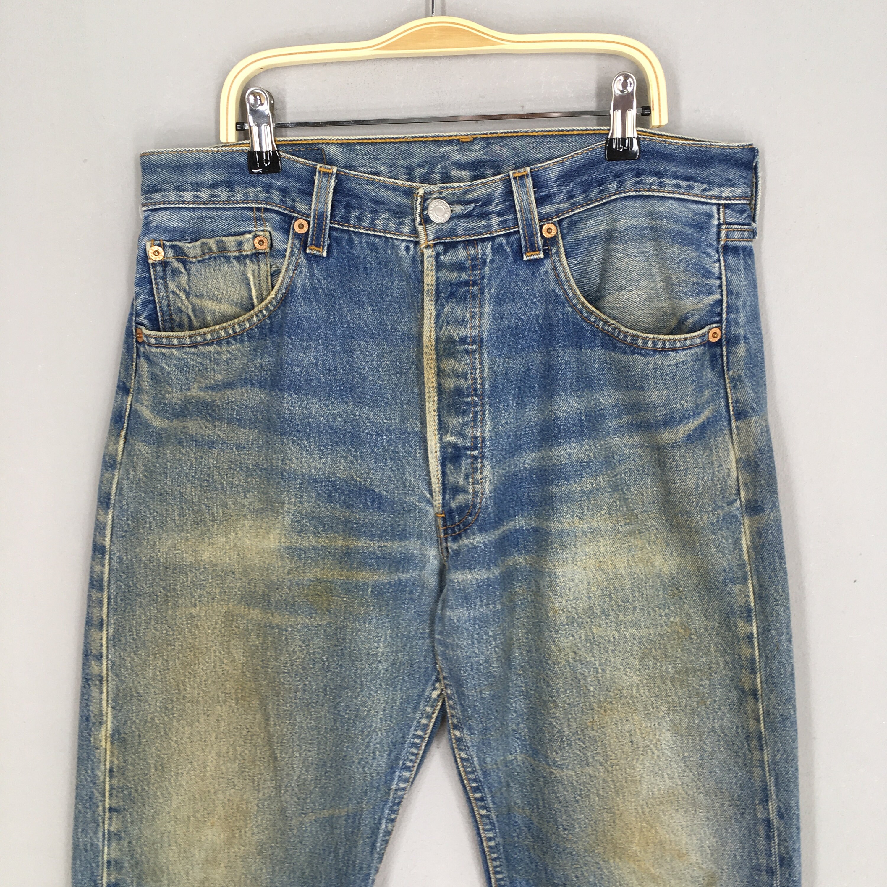 Size 32x31 Vintage Levi's 501XX Faded Dirty Jeans Stonewash
