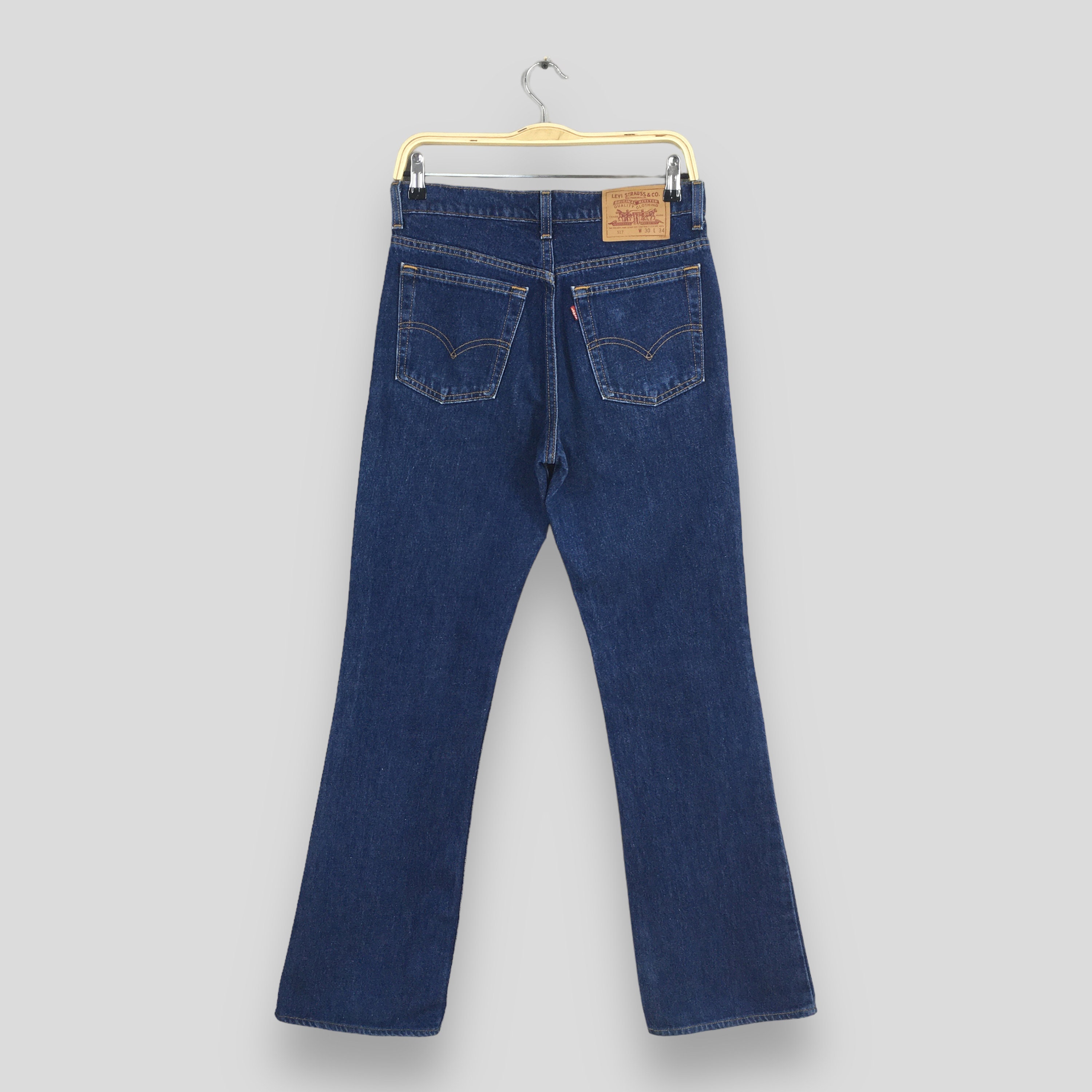 Size 29x30.5 Vintage Levi's 517 Faded Stonewash Flare Bootcut