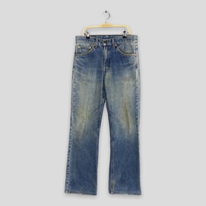 Size 29x28.5 Vintage 90s Levi&#39;s 517 Faded High Flare Bootcut Jeans Levi&#39;s 517 Bell Bottom Denim Levi&#39;s Wide Leg Jeans Stone Washed Jeans W29
