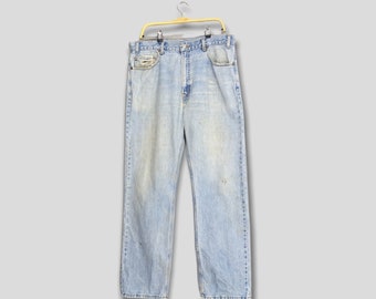 Size 36x31 Vintage Levis 505 Pale Blue Jeans Stonewash Jeans 1980s Levis Faded Dirty Denim Levis Distressed Jeans Levis 505 80s Jeans W36