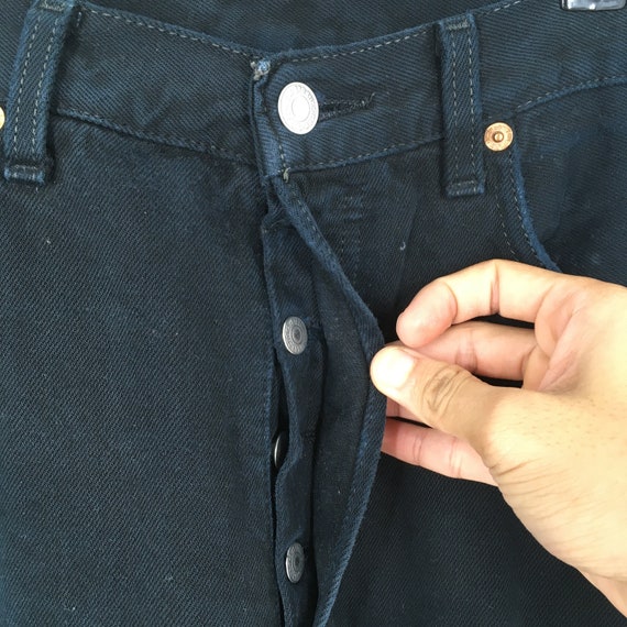 Size 32x32 Vintage Levis 501 Levi's Overdyed Blac… - image 4