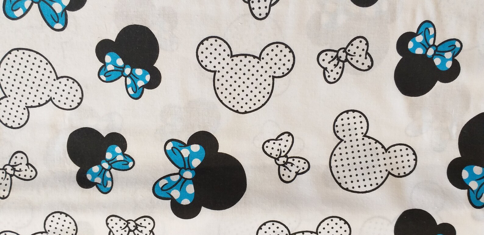 Fabric with mickey mouse 100 cotton fabric Fabric by the Etsy