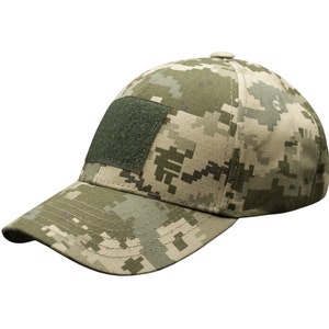 Gorra de camuflaje con parche de velcro, fabricada en Ucrania