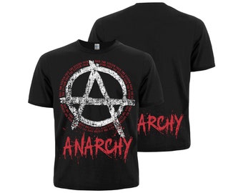 Anarchy black T-Shirt, f*ck the system. Punk's Not Dead. Made in Ukraine. Protest Clothing, Alternative Style.