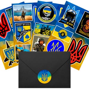 Pack de pegatinas Espíritu Ucraniano. Hecho en Ucrania. El arte de la libertad y la independencia.
