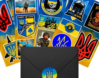 Ukrainian Spirit Sticker Pack Set. Made in Ukraine. The art of freedom and independence.