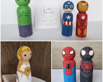 spider man peg doll
