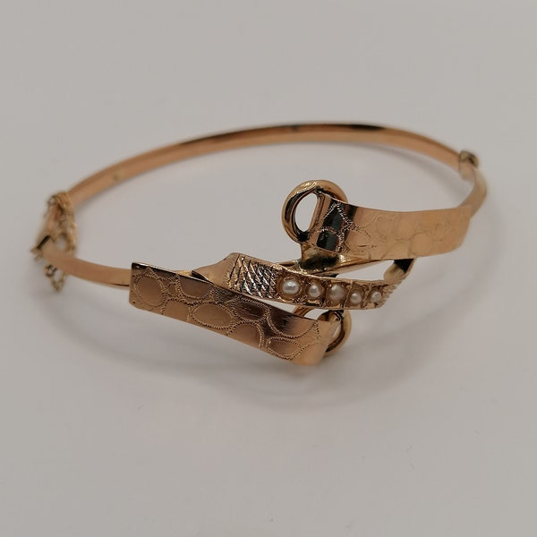 Bracelet Bourbon en or semi-rigide