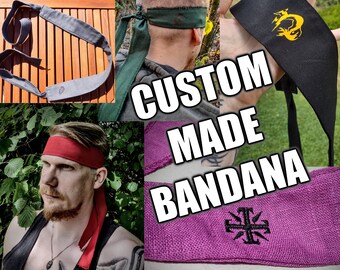 Custom-Made Snake Big Boss Infinity Bandana > You Choose Fabric, Color, Size & Print - MGS Metal Gear Solid - Cosplay Merchandising Replica