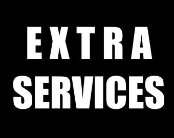 Extra services for already placed orders i.e. express shipping or costly customization