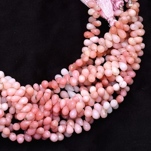 Natural Multi Pink Opal Gemstone 7x5mm Faceted Teardrop Briolettes ~ AAA+ Pink Opal Semi Precious Gemstone Teardrop Beads ~ 8inch Strand